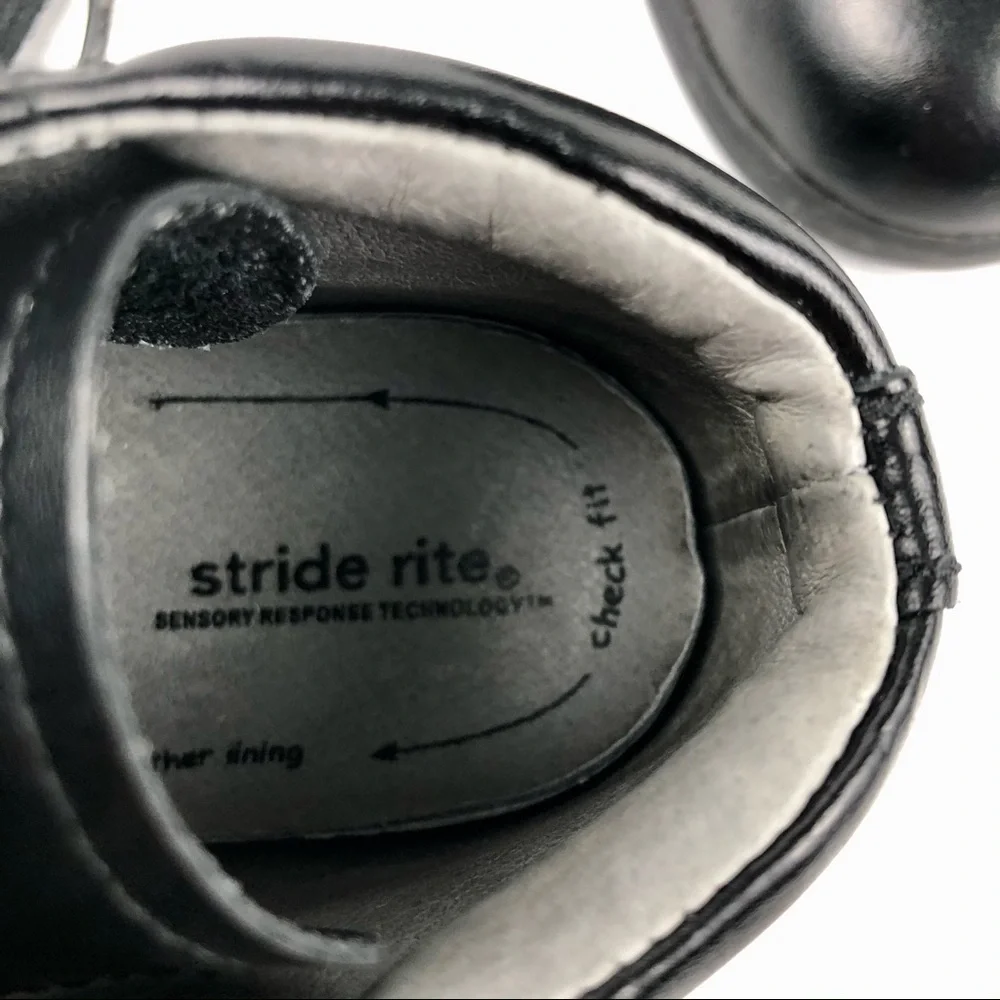 Stride Rite Srt Elliot Black Leather Oxford 6.5